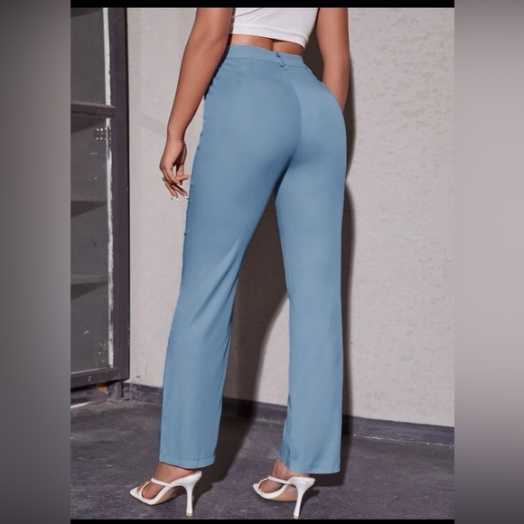 SHEIN straight leg blue dress pants - Picture 2 of 3